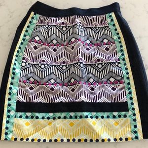 Nanette Lapore artsy denim skirt